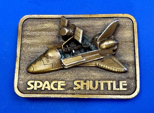 1980 Space Shuttle Belt Buckle 3D Open Payload Buckle Connection