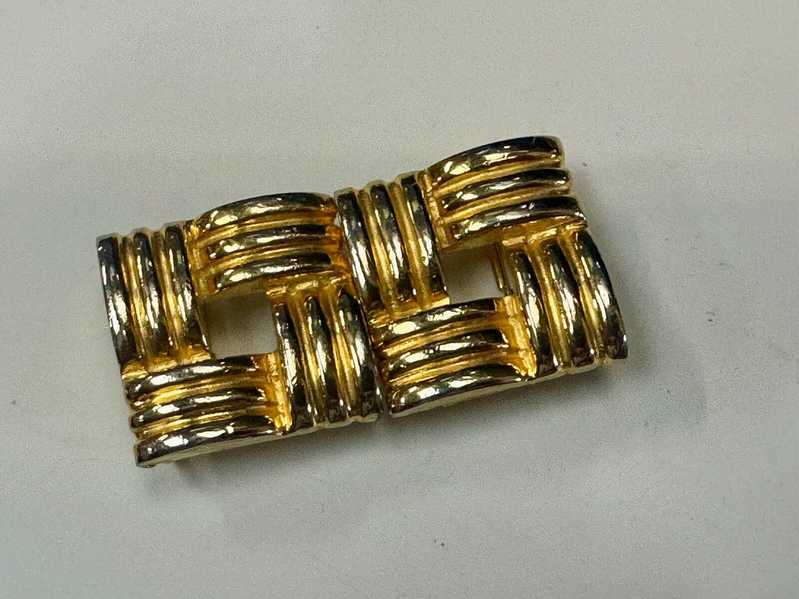 Two piece interconnecting vintage belt buckle by Dotty Smith