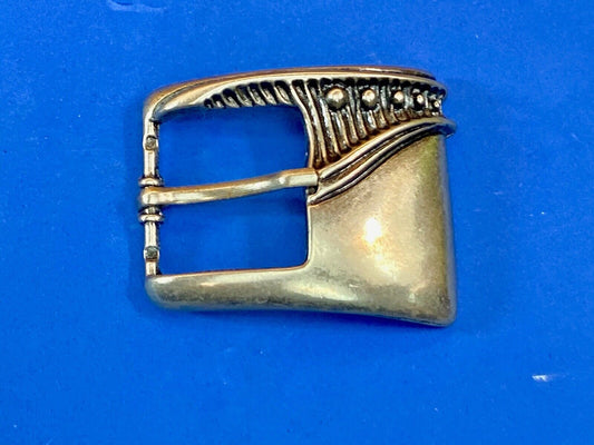 Thin Metal Belt Buckle - Retro Pattern 