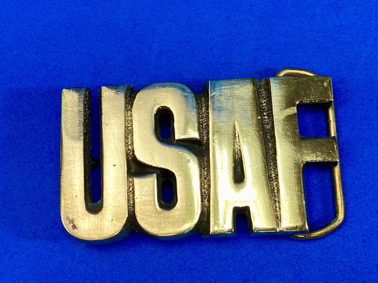 USAF United States Air Force Solid brass vintage block letters 