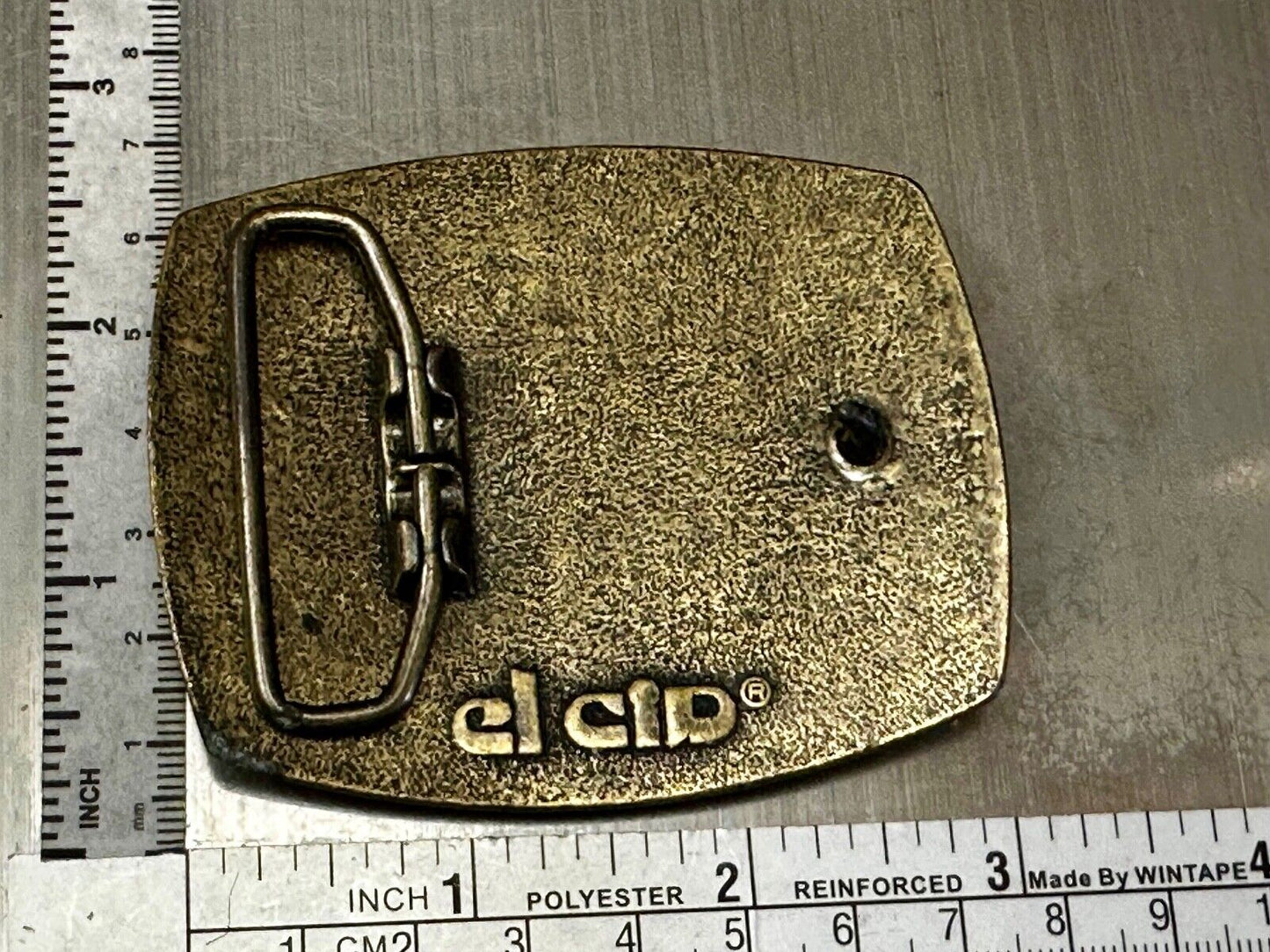 Torch Oil Company gas mine drilling refinery Vintage El-Cid Belt Buckle