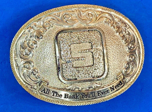 All The Bank You'll Ever Need Farmers 5 - Montana Silversmiths Belt Buckle 