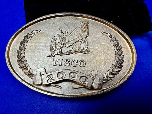 2000 NOS TISCO Tractor Implement Supply company Vintage Belt Buckle by Speccast