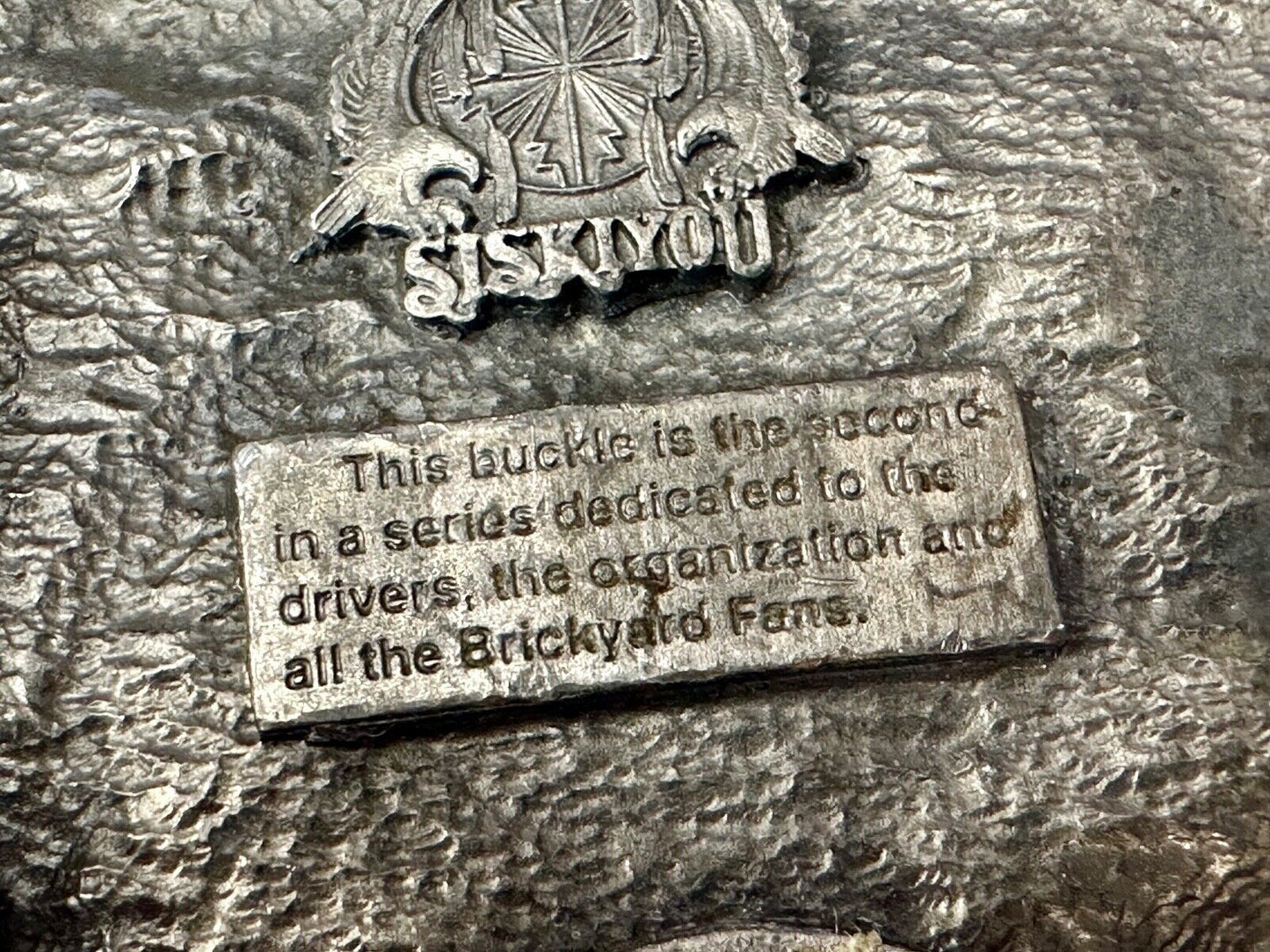 vintage Indianapolis brickyard 400 1996 Commemorative Q2 Siskiyou belt buckle