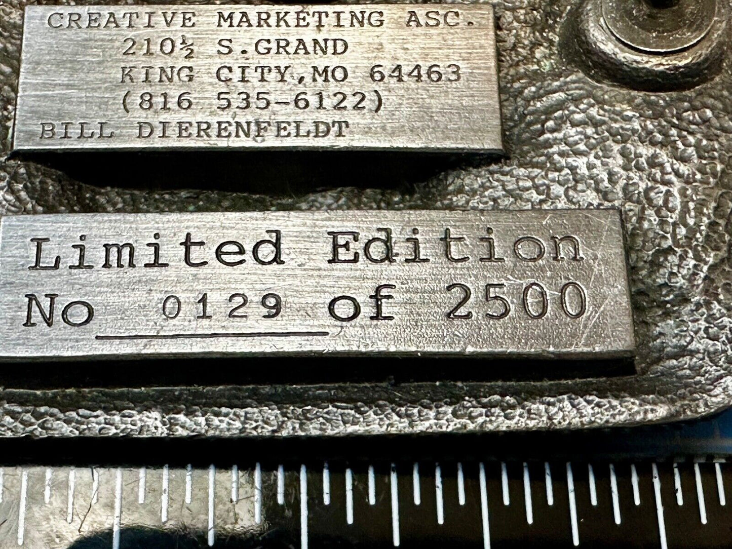 A Tribute to a Father Dad - Vintage Father's Day 1988 Belt Buckle by Creative