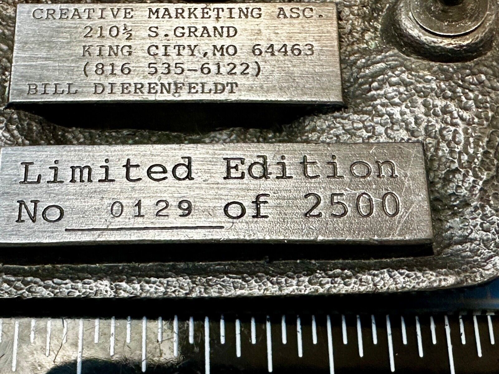 A Tribute to a Father Dad - Vintage Father's Day 1988 Belt Buckle by Creative