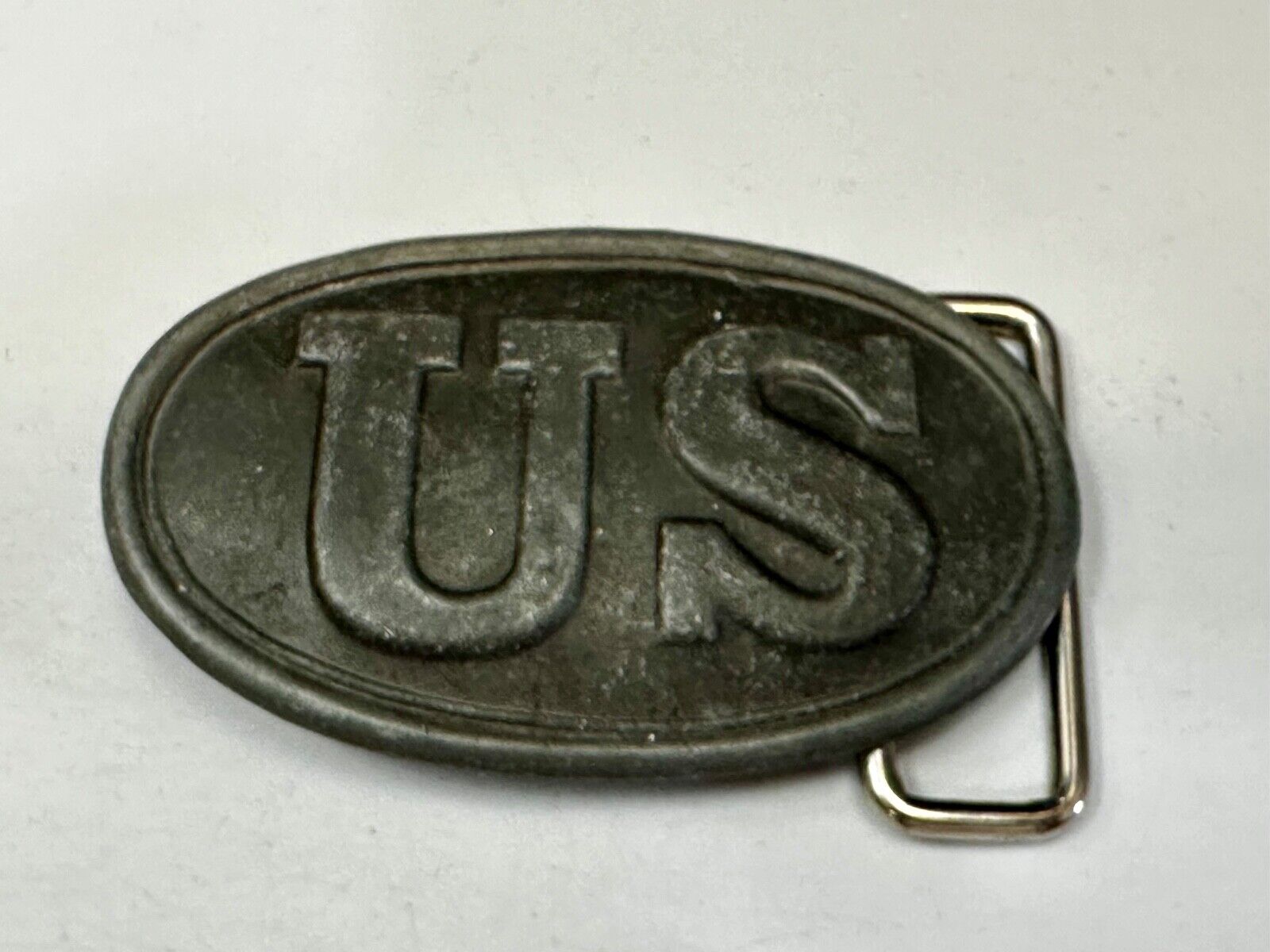 US Civil War Union Infantry Soldier silver color Replica Belt Buckle V-Fur? Ny