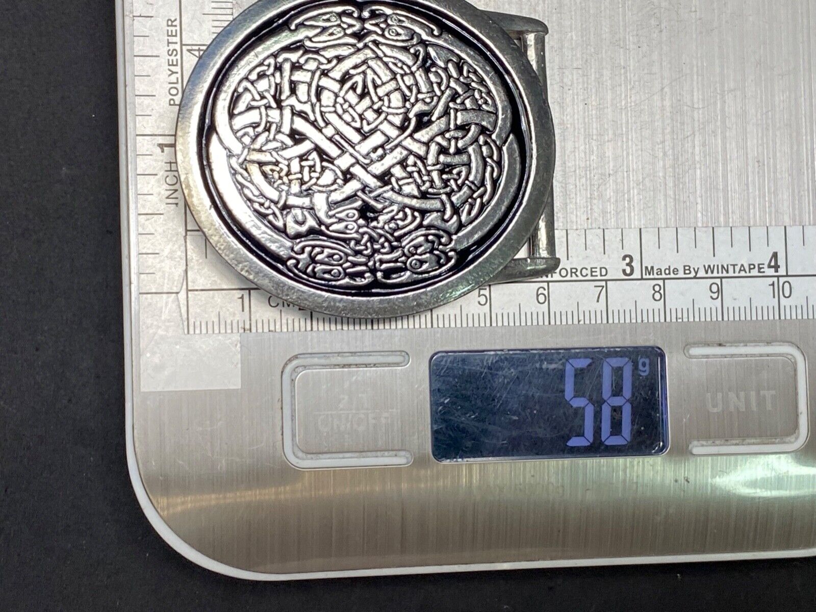 Vintage Art Design 1994 Tom Meier belt buckle