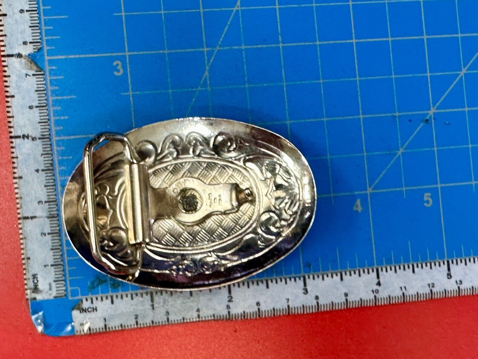 Vintage Cowboy Saddle Bronc western small center figure belt buckle