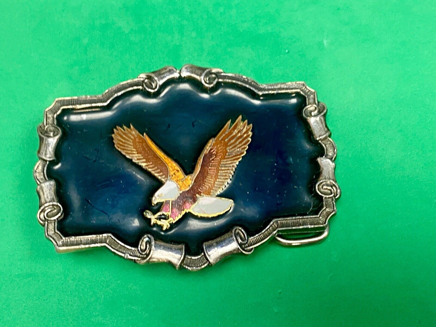 Amazing - Hunting Diving Flying American Eagle Belt Buckle - Vintage 1979 Studio