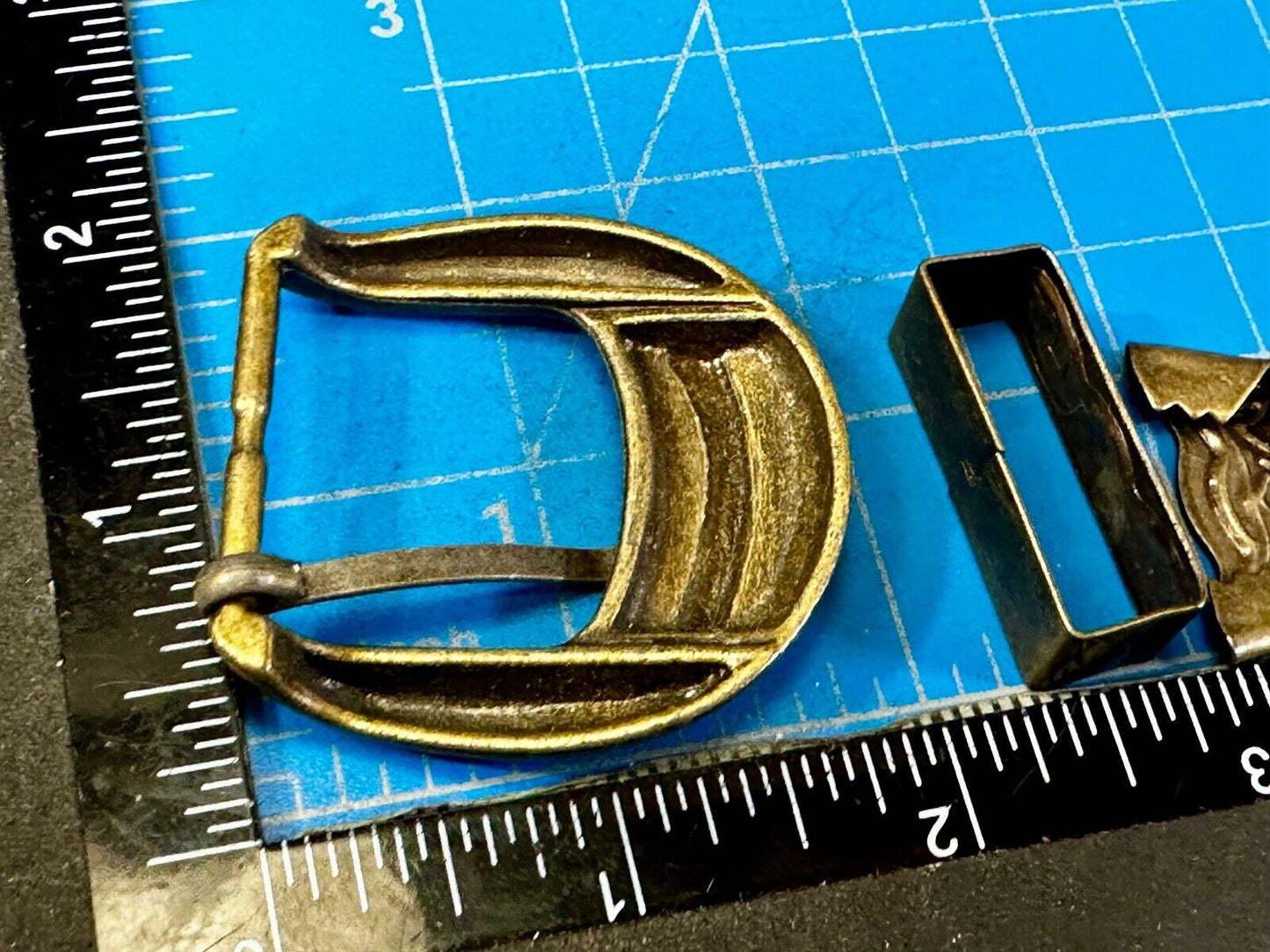 Three Piece Ranger Style Replacement Belt Buckle Keeper and Tip