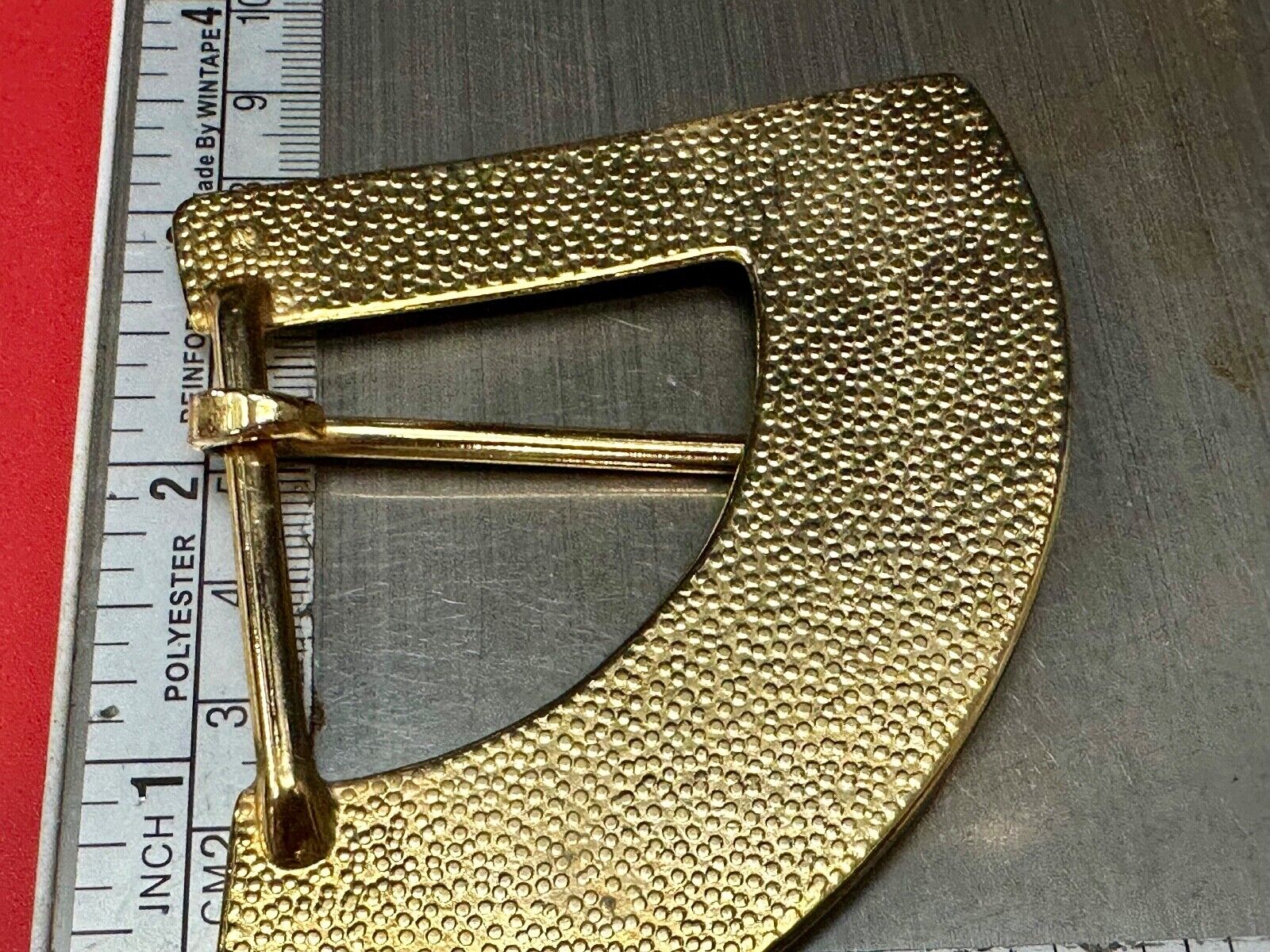 1/4 of a circle - Vintage gold tone Replacement belt buckle