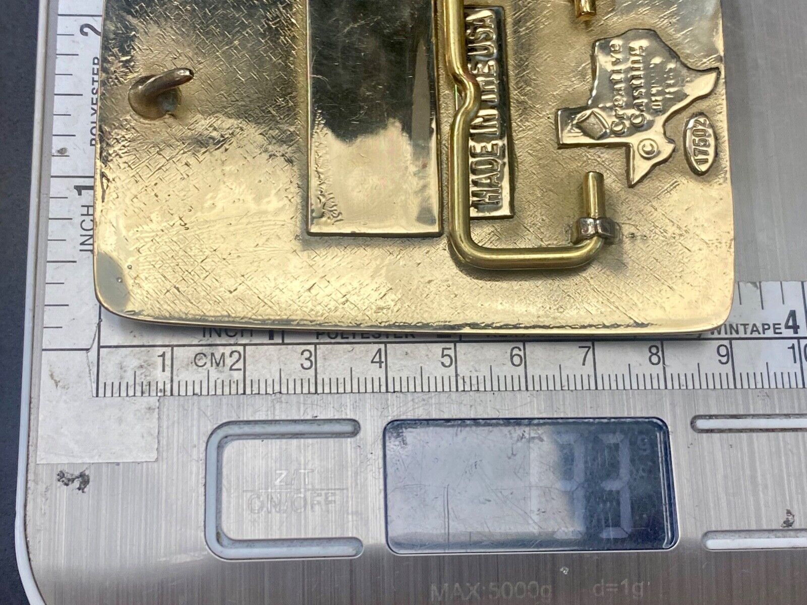 Union Firefighters - Albany Local 845 brass belt buckle by Creative Castings