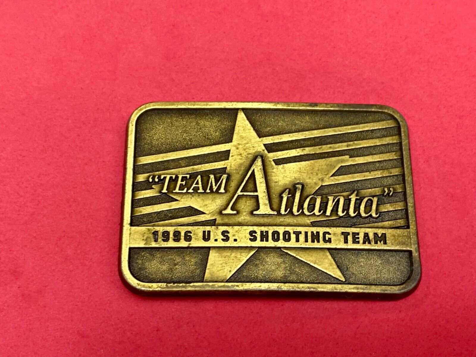 1996 Team Atlanta US Olympic Shooting Commemorative belt buckle