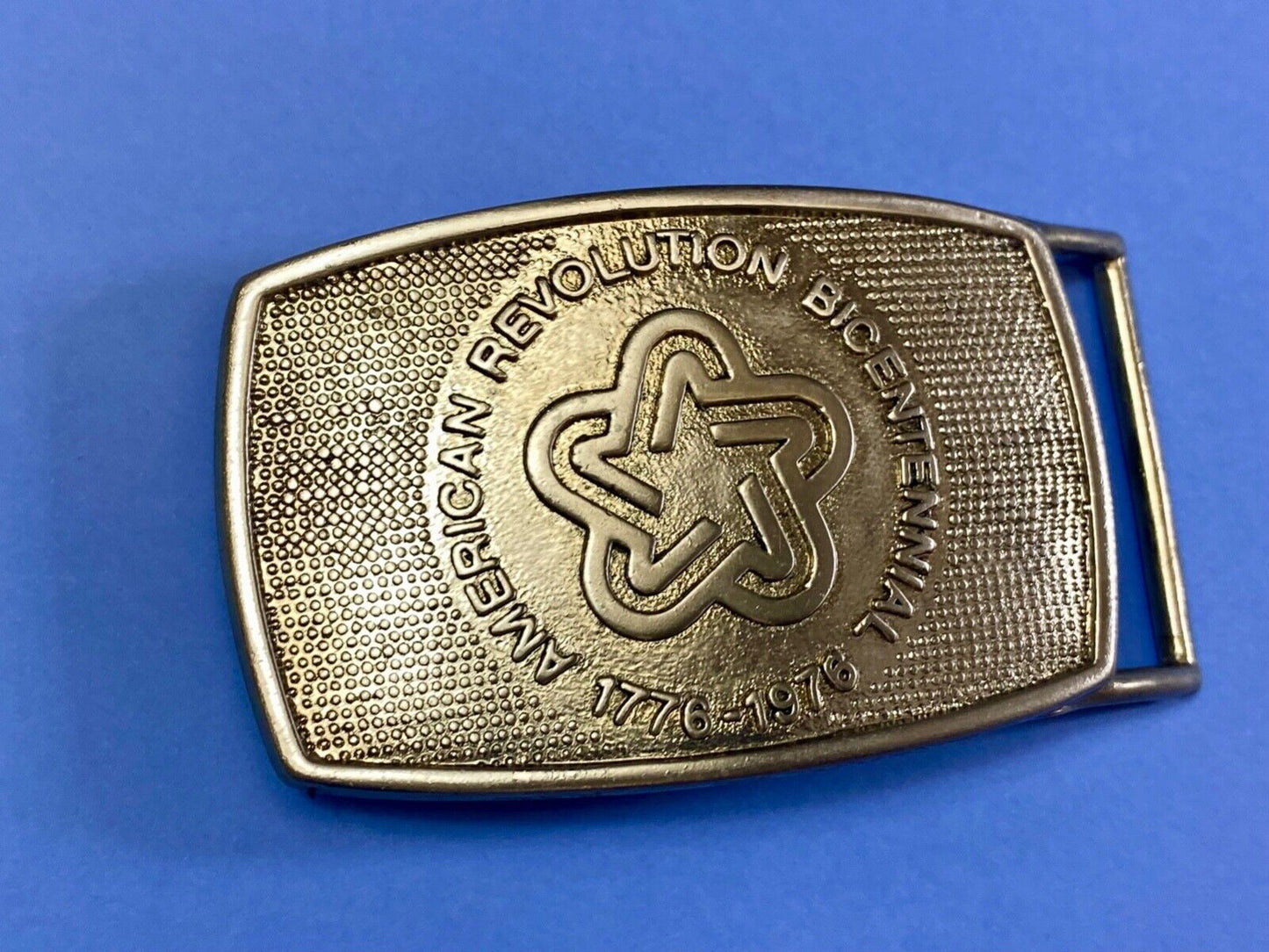 American Revolution Bicentennial Celebration Patriotic USA belt buckle by Lee Ny