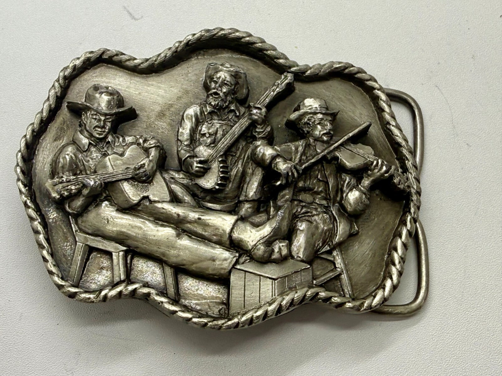 American Country Bluegrass Music Commemorate Vintage 1983 Siskiyou Belt Buckle
