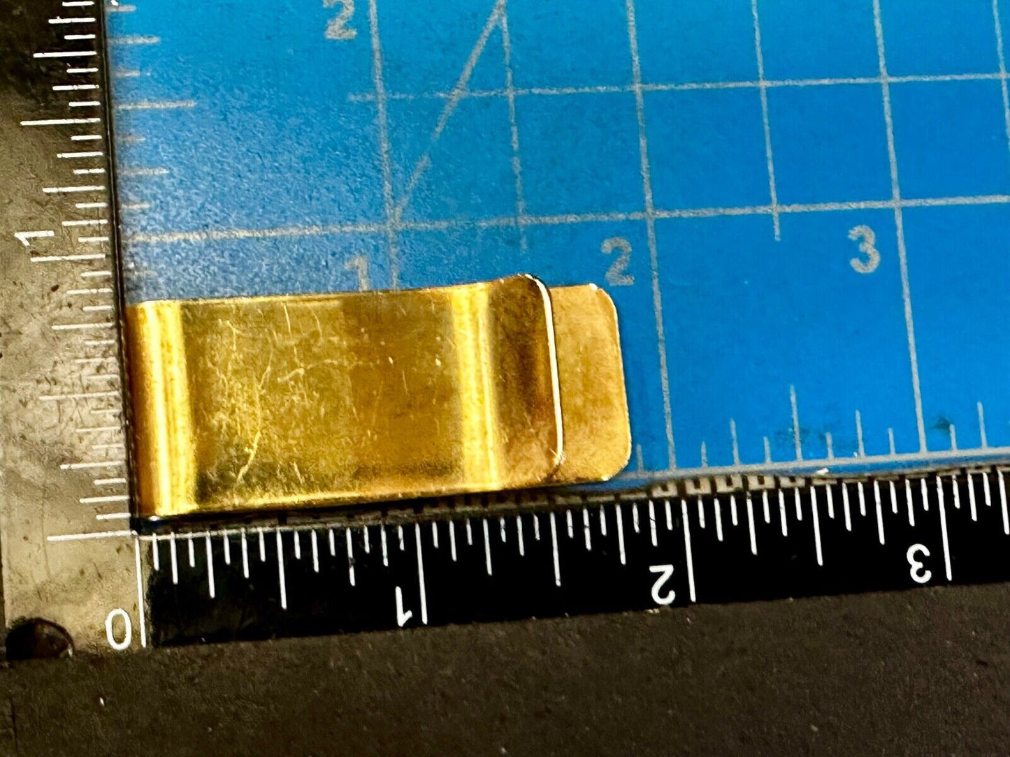 Vintage Gold Tone Dollar Sign $ Bill Holder Old School Money Clip