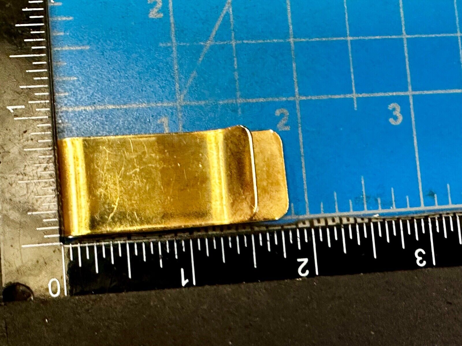 Vintage Gold Tone Dollar Sign $ Bill Holder Old School Money Clip