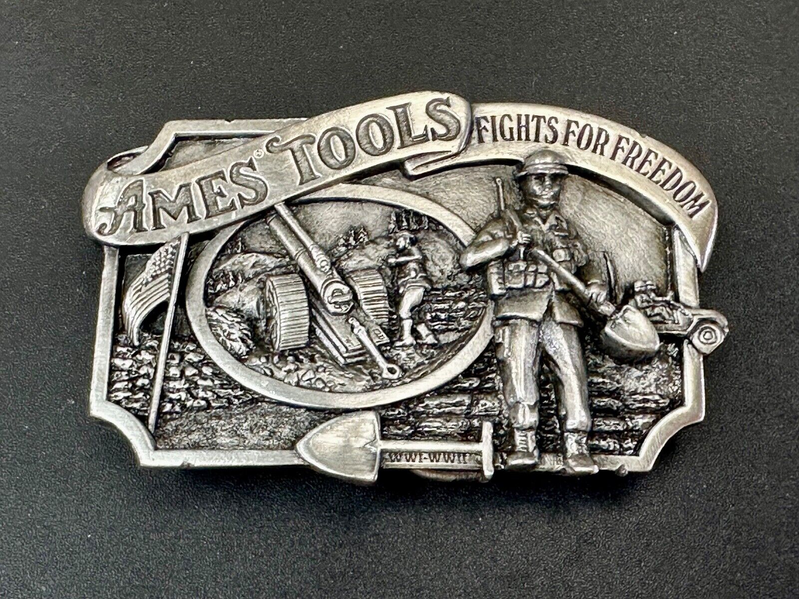 Ames Tools Fights for Freedom 1984 Siskiyou Belt Buckle Lawn & garden supply Co