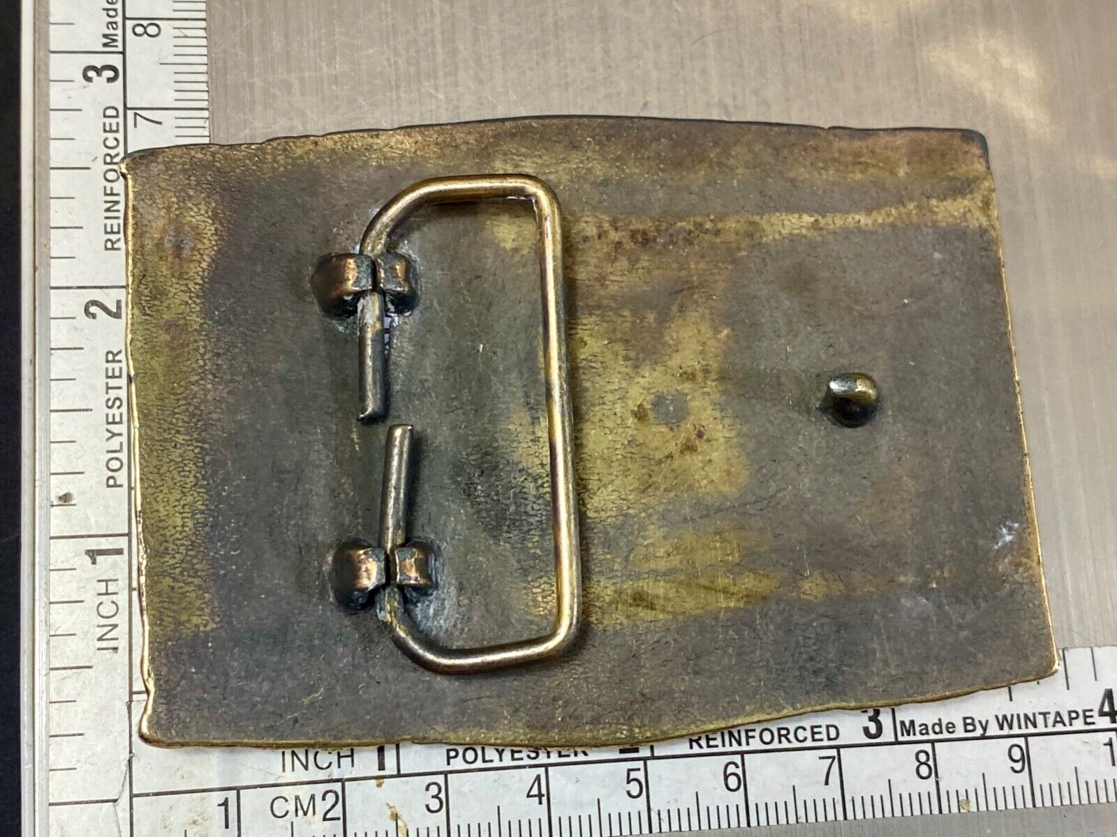Alaska, The Great Land - Large brass tone vintage state belt buckle