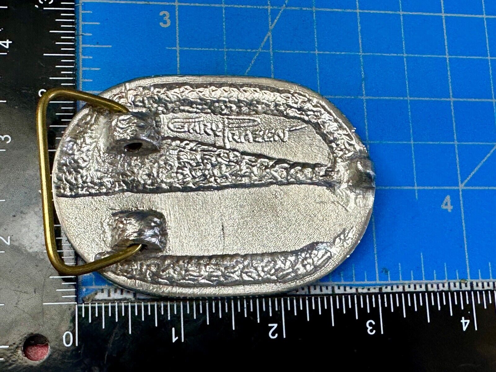Utah Railway Co Vtg Train Railroad 86 Years - Gary Prazen Sculpture Belt Buckle