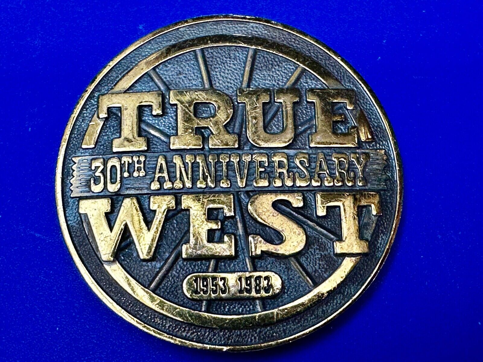 True West 30th University Magazine Commemorative . Add Vintage 1983 Belt Buckle