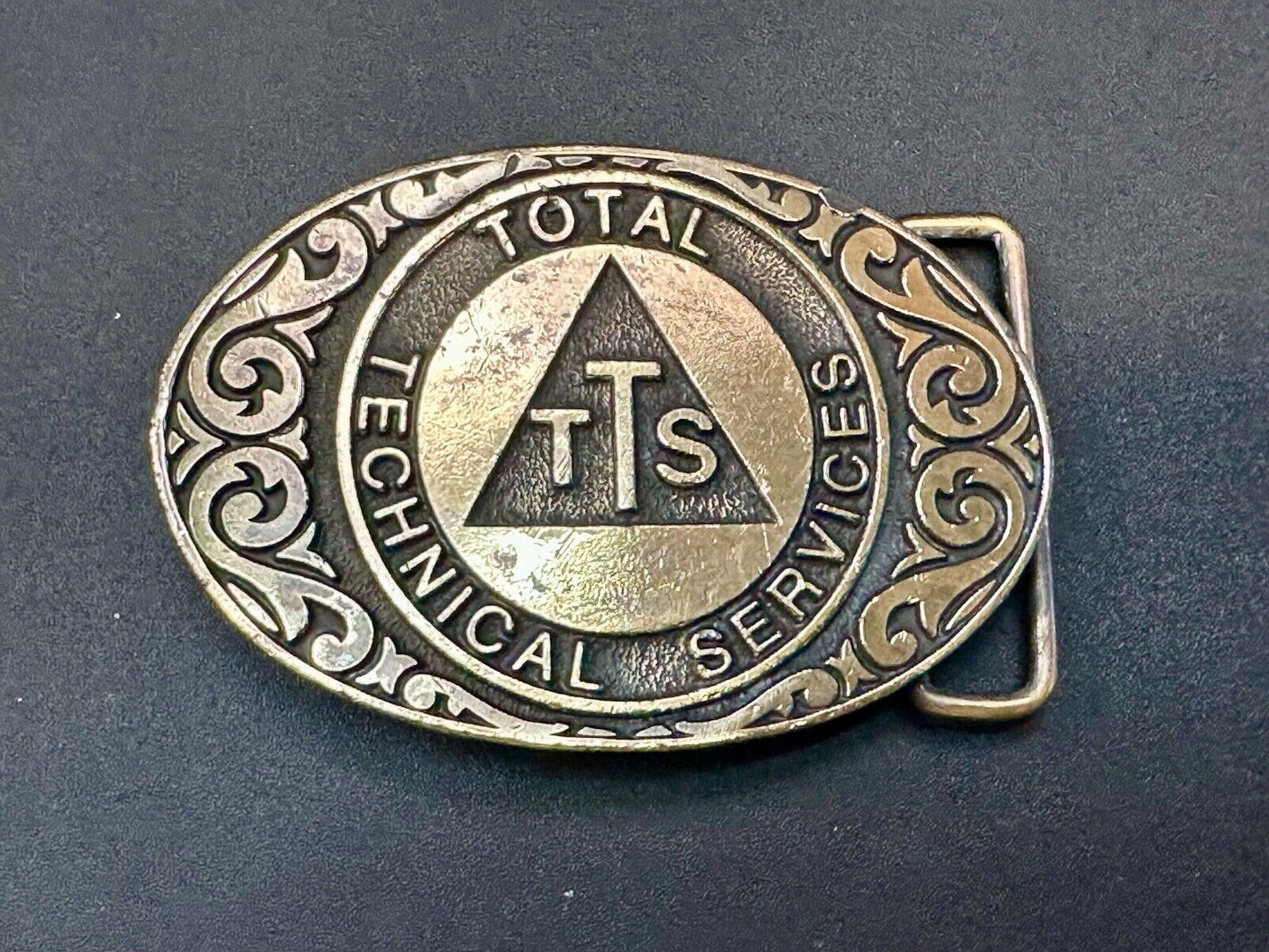 TTS Total Technical Services Vintage Western Vibe belt buckle. by CD/Hit