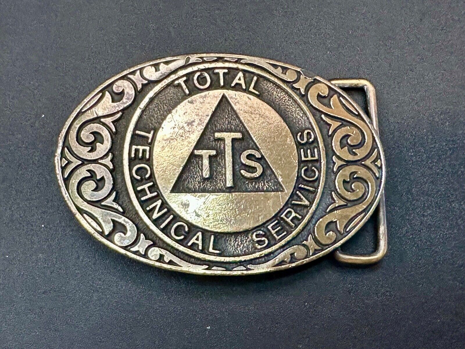 TTS Total Technical Services Vintage Western Vibe belt buckle. by CD/Hit