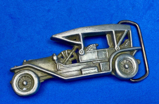 Vintage Cut Out Car - Old Time Auto Collectors Belt Buckle