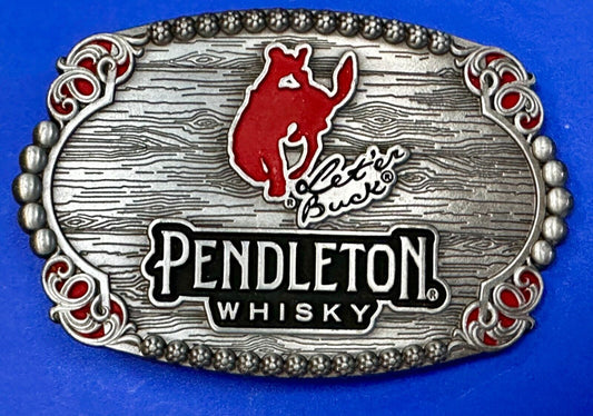 2023 Pendleton Whiskey Let'er Buck Rodeo Cowboy Montana Silversmiths Belt Buckle