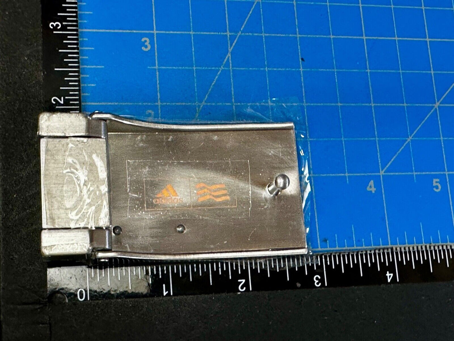 Adidas Clamp On Silver Tone Belt Buckle