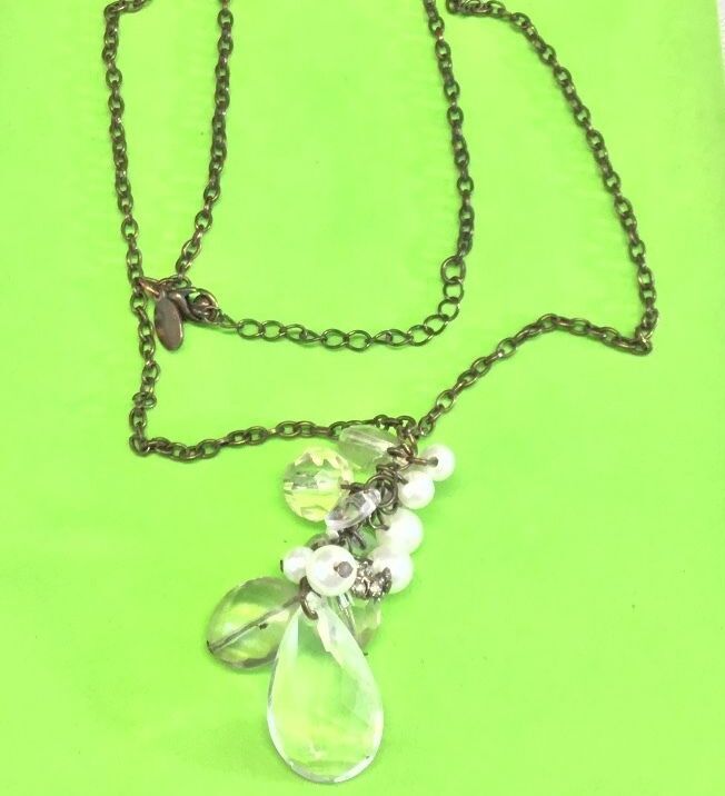 AEO huge cluster crystal? CHUNKY large necklace 