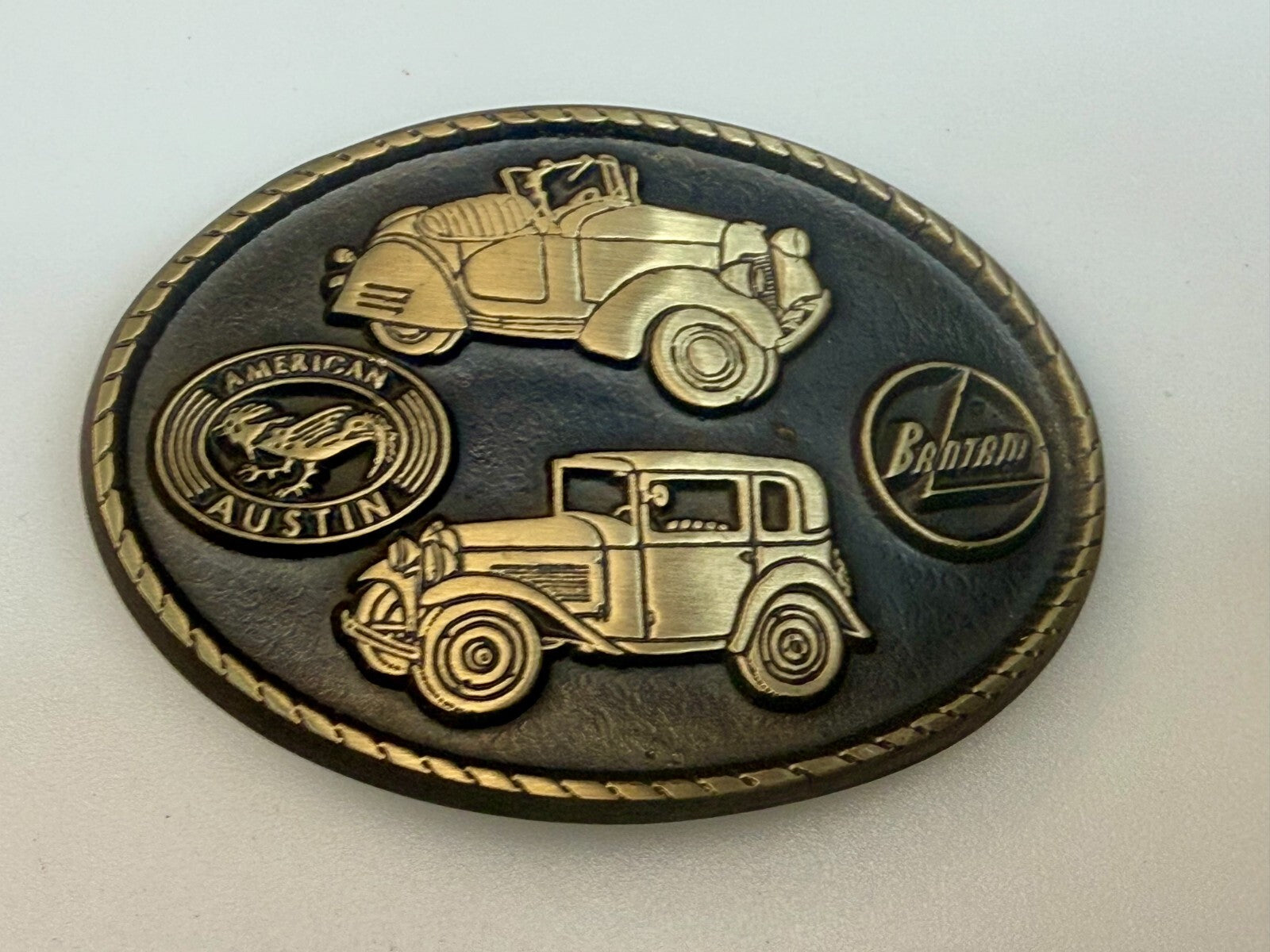 American Bantam Austin Classic Car Automobile Collectors Vintage NOS Belt Buckle