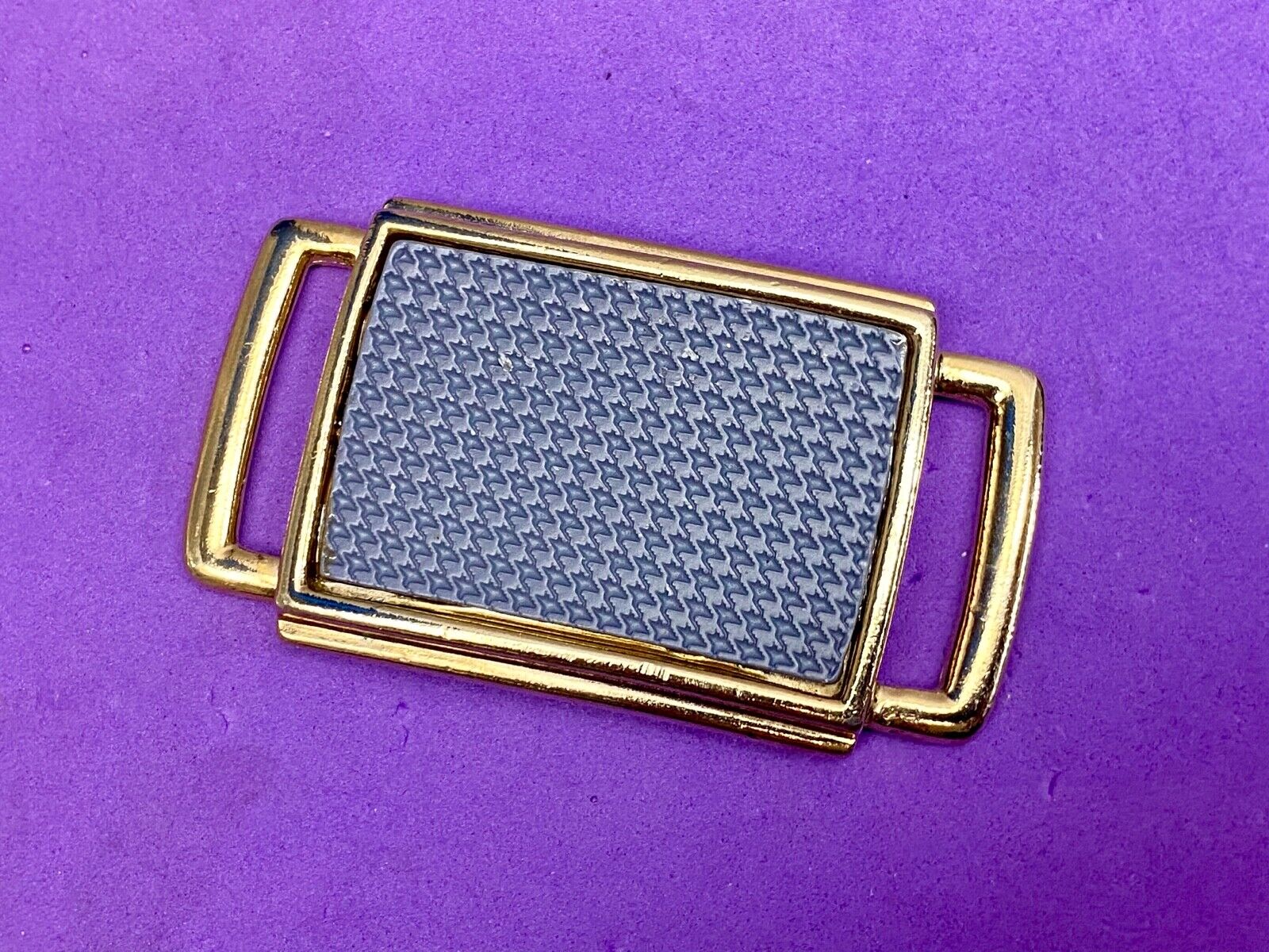 Vintage Gold Tone Dress Belt Buckle With Butterfly Makers Mark 