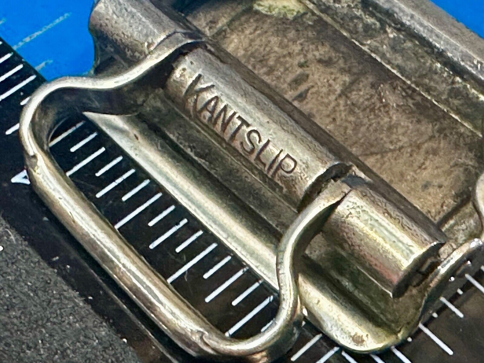 Art Deco Letter A Initial Monogram Belt Buckle by KantSlip