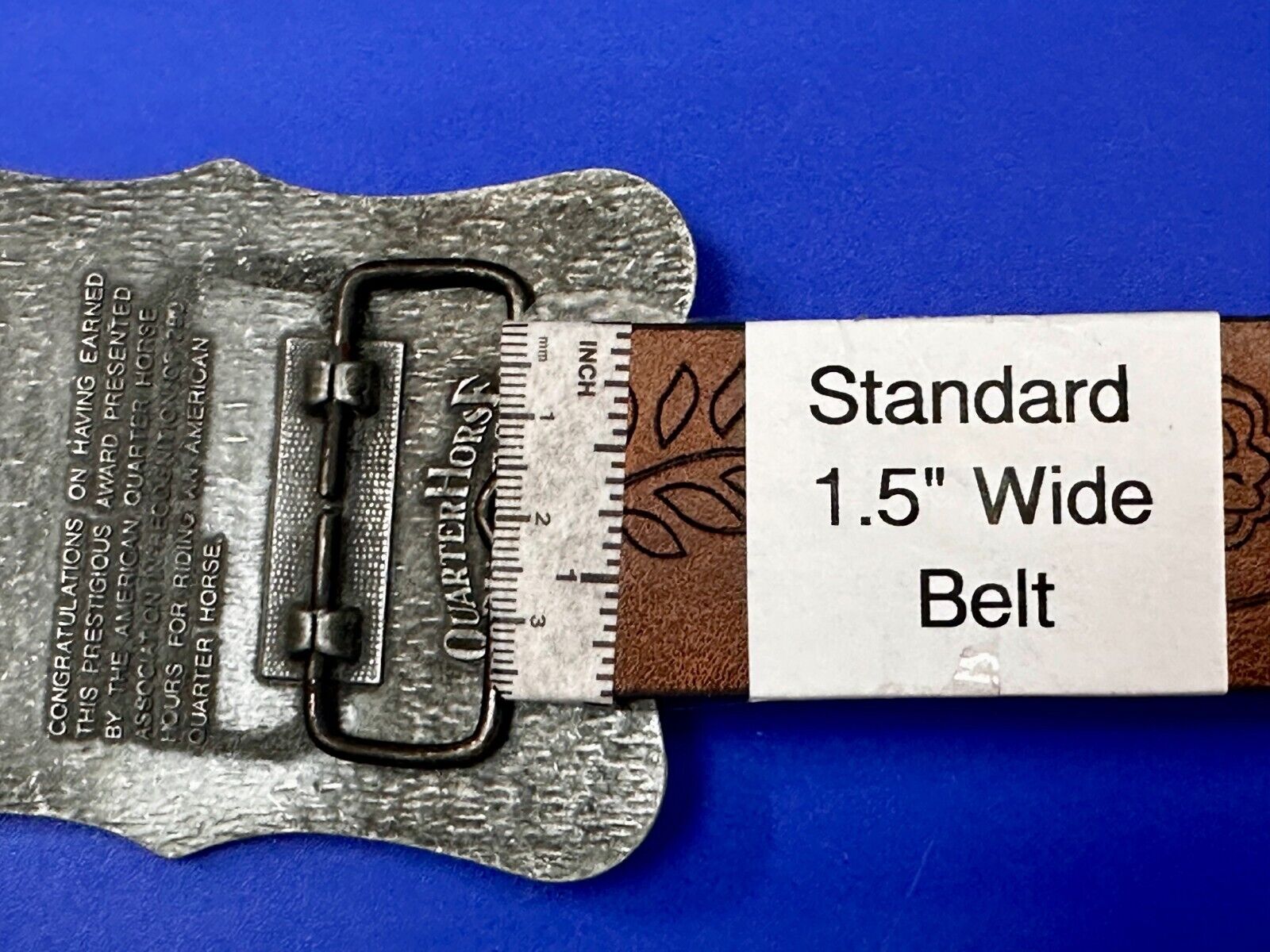 AQHA Horseback Riding Program 250 hours Award Belt Buckle by Quarterhorse