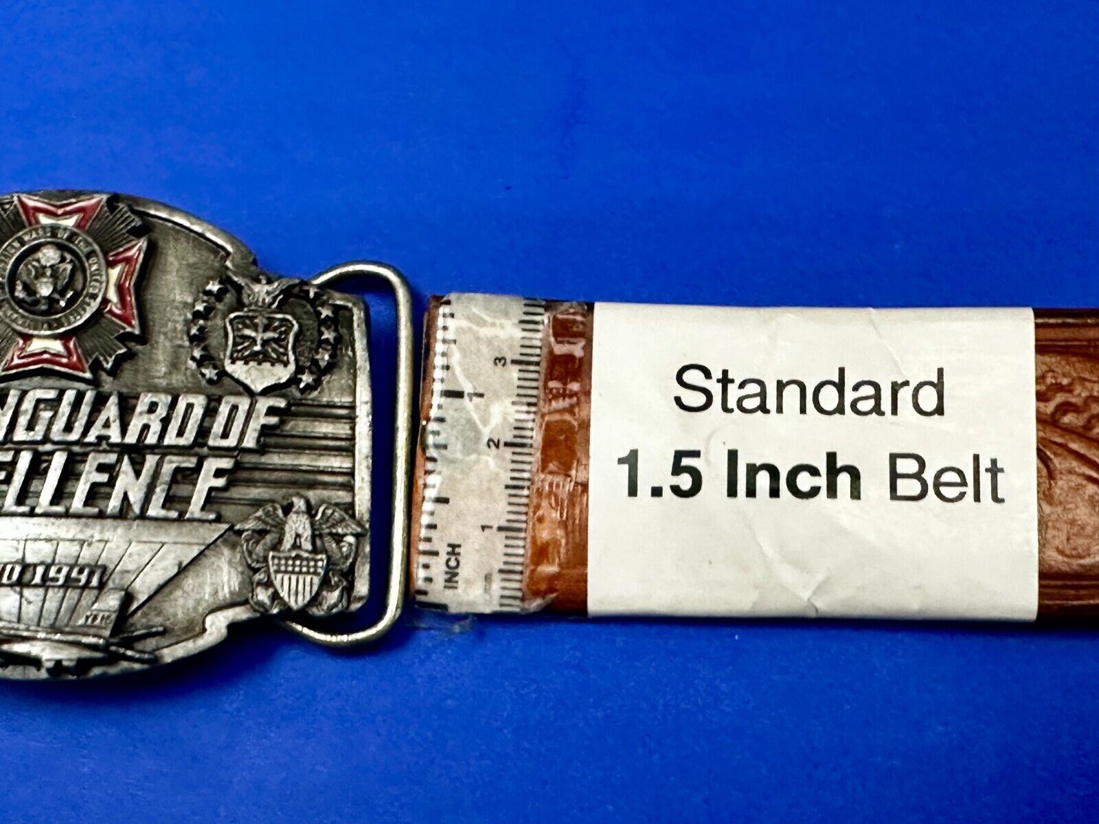 Vanguard of Excellence Veterans of Foreign Wars VFW 1990's Belt Buckle