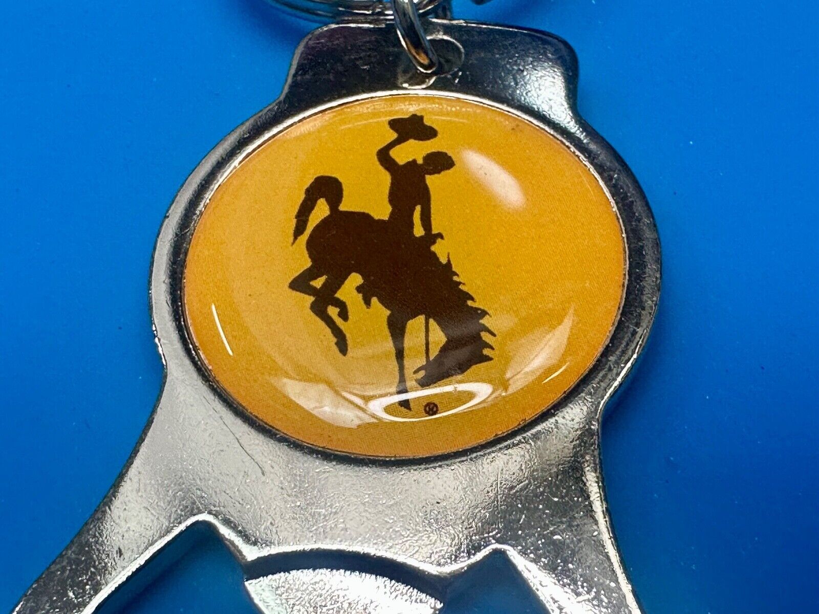 University of Wyoming Cowboys Bottle Opener Keychain Key Ring by Aminco