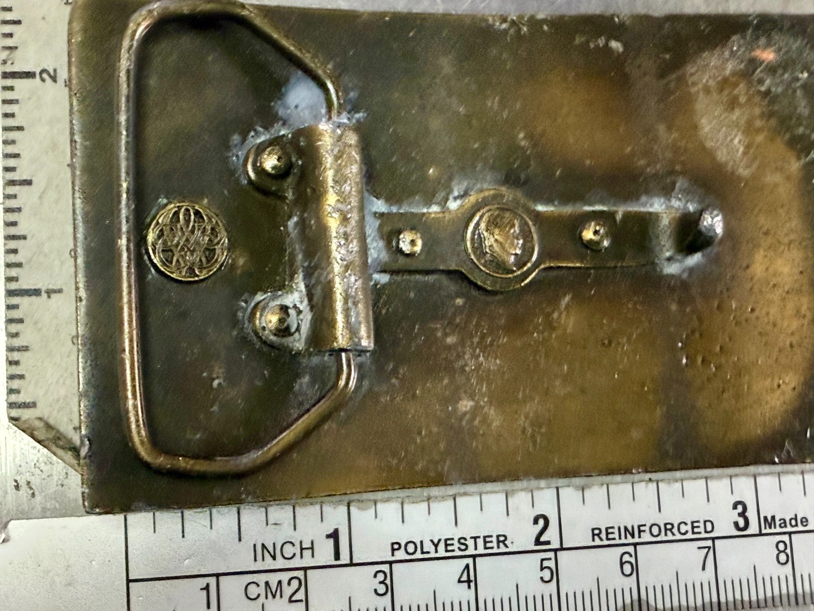 1904 St. Louis Exposition GERONIMO Native American Indian Bergamot Belt Buckle