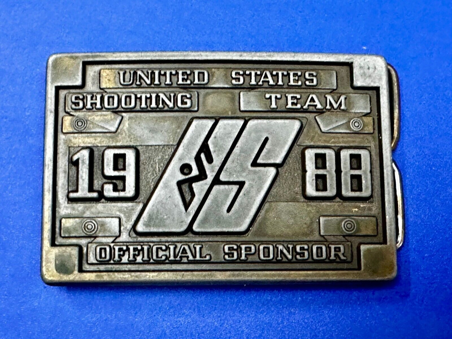 United States Shooting Team 1988 Official Sponsor Commemorative Belt Buckle