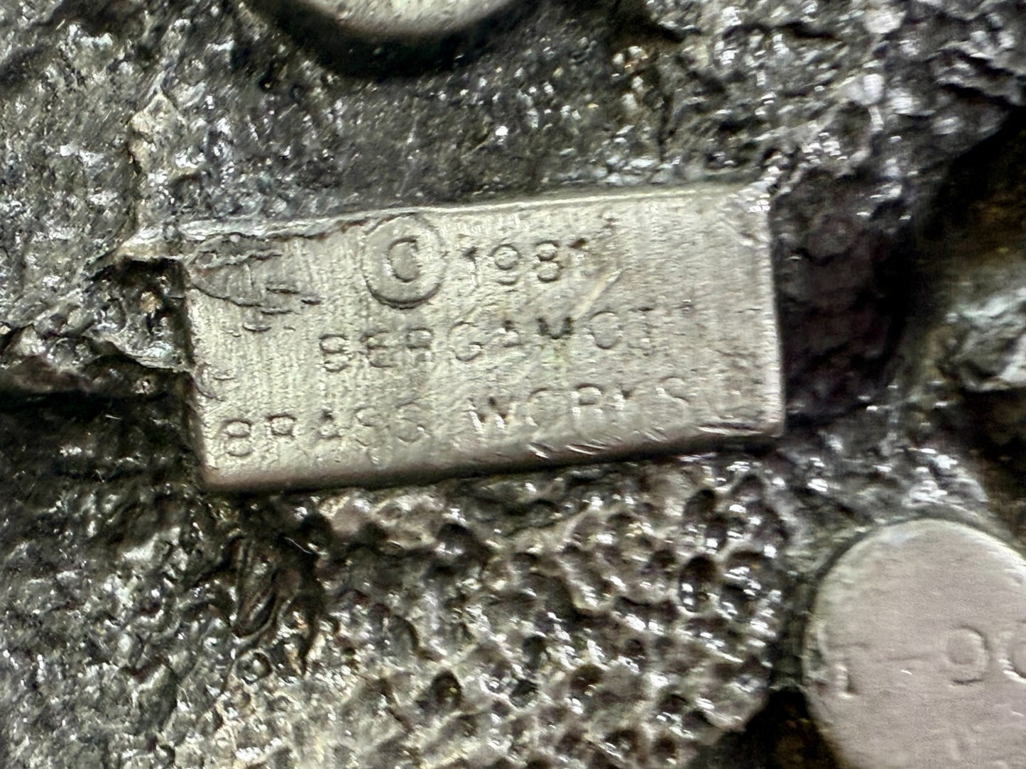 American Country Western Music Musician Vintage 1980 Bergamot Belt Buckle