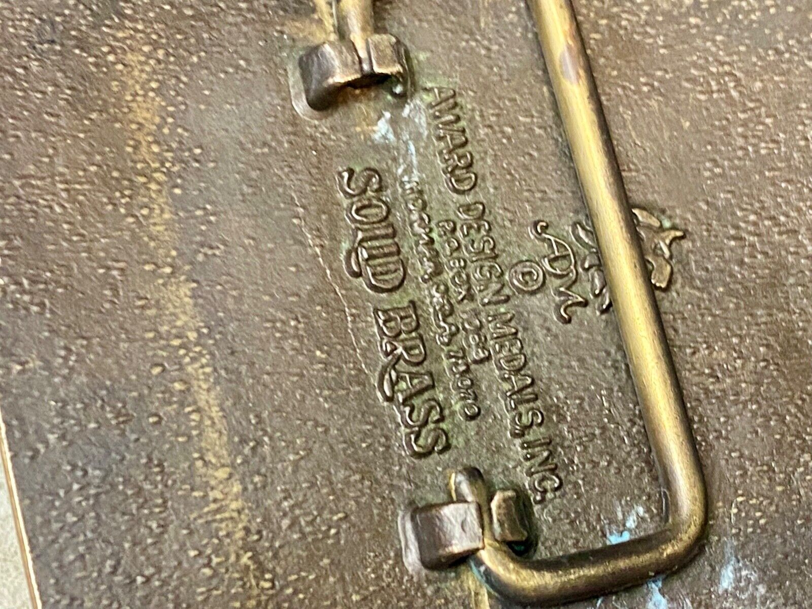 The Great American Spirit - State of MO Missouri solid brass belt buckle by ADM