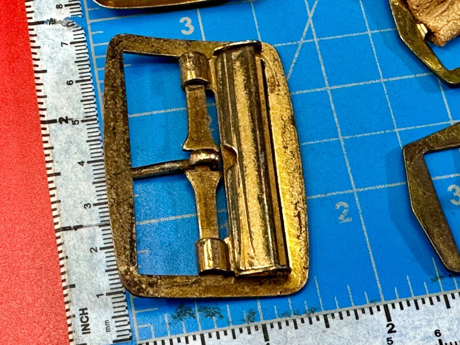4 pc lot of antique SMALL belt buckle's