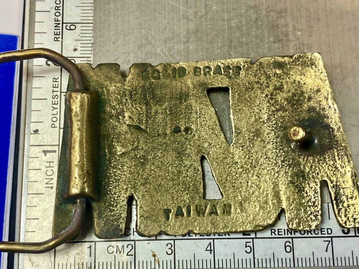 Arizona - The Great State or NAME solid brass Block Letter belt buckle