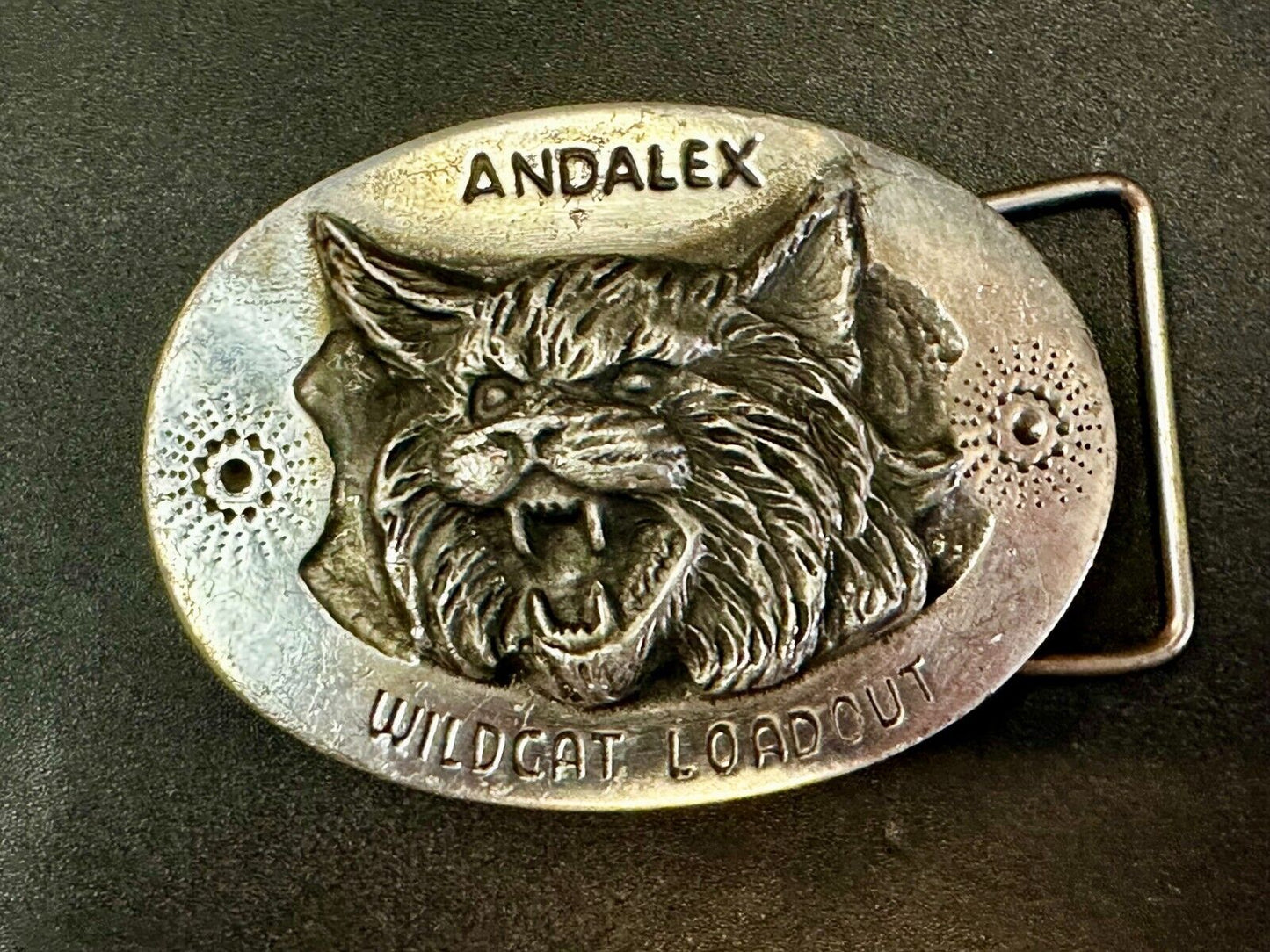 Andalex Wildcat Loadout Vintage Belt Buckle by Sculpture Artist Gary Frazen