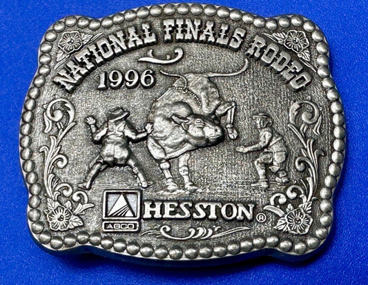 1996 Youth size NFR National Finals Rodeo ADM Kicking Bronc belt buckle