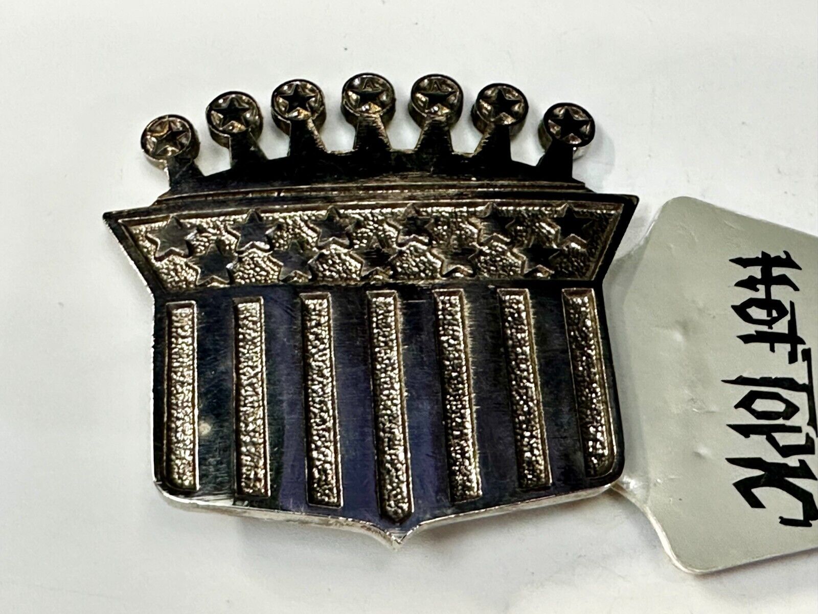 American Flag Style Crown The Originator Not The Imitator Belt Buckle Made in US