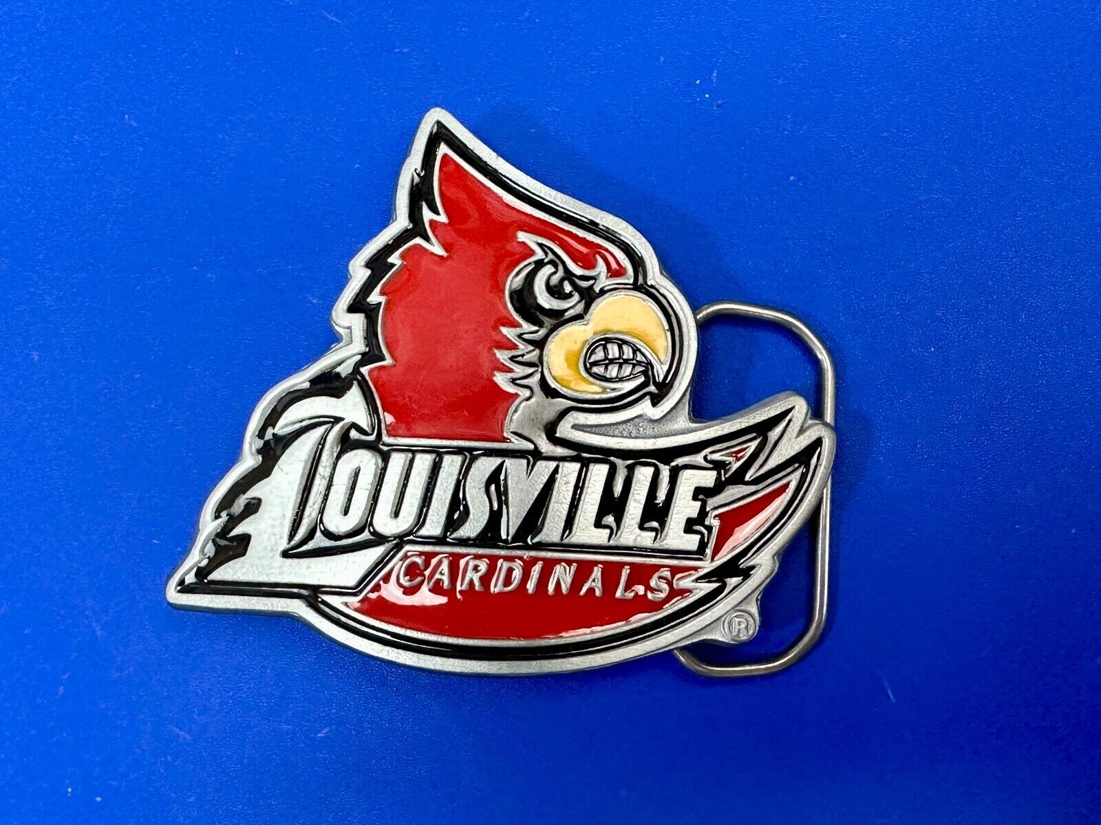 University of Louisville Cardinals NCAA Pewter Belt Buckle  ultimate fan gift!