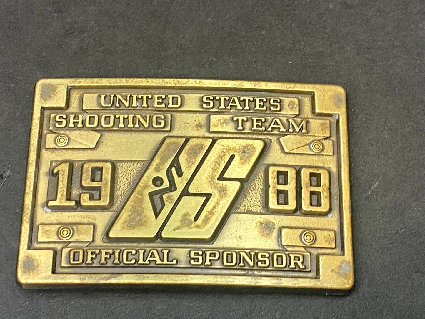 United States Shooting Team 1988, Official Sponsor Belt Buckle Seoul Korea