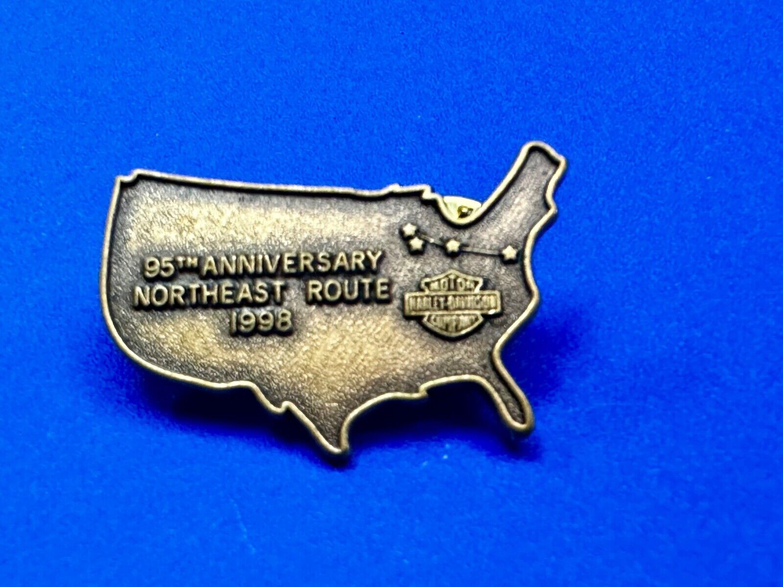 10 Piece LOT! 95th Anniversary Northeast Route 1998 USA Map Harley Davidson Pin